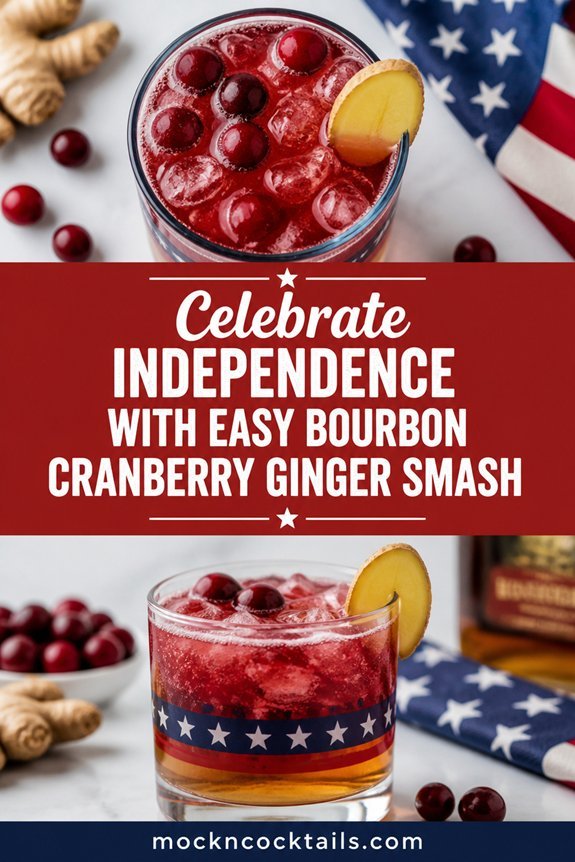 bourbon cranberry ginger cocktail