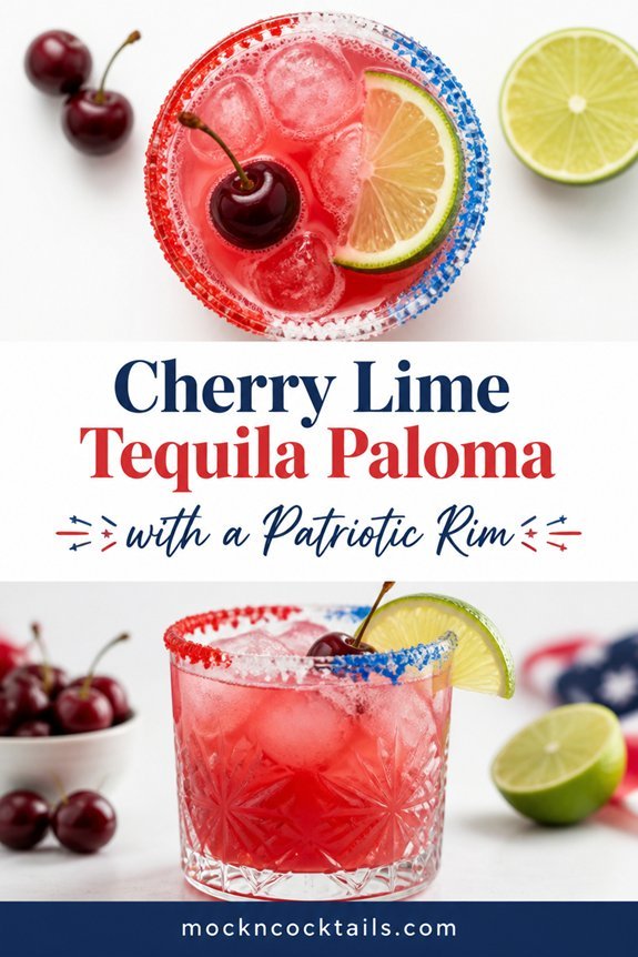 cherry lime tequila patriotic cocktail