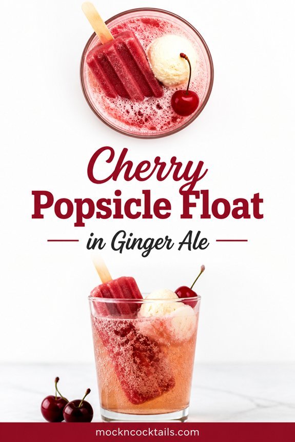 cherry popsicle ginger ale float