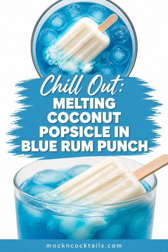 coconut popsicle melting cocktail