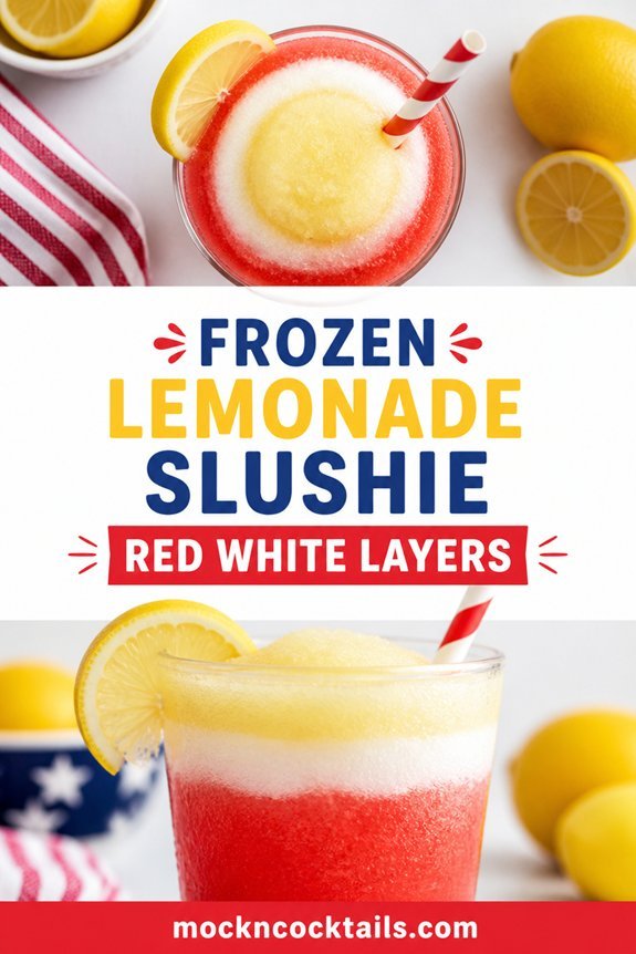 colorful layered frozen drink