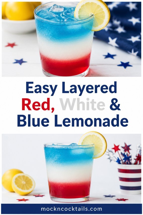 colorful layered lemonade drink