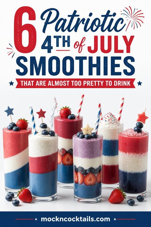 festive colorful independence beverages
