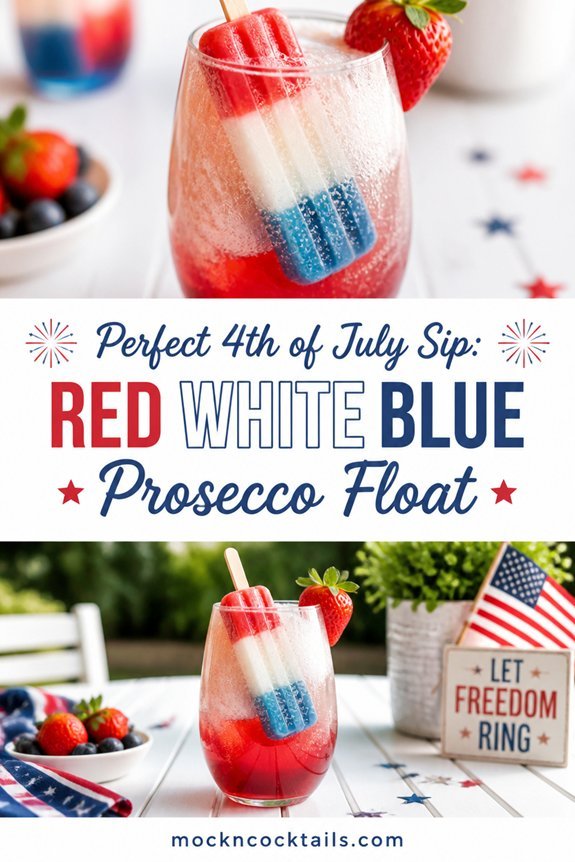 festive layered popsicle cocktail