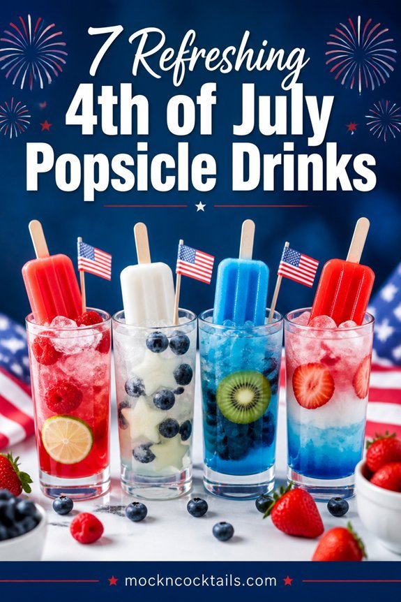 festive patriotic popsicle drinks