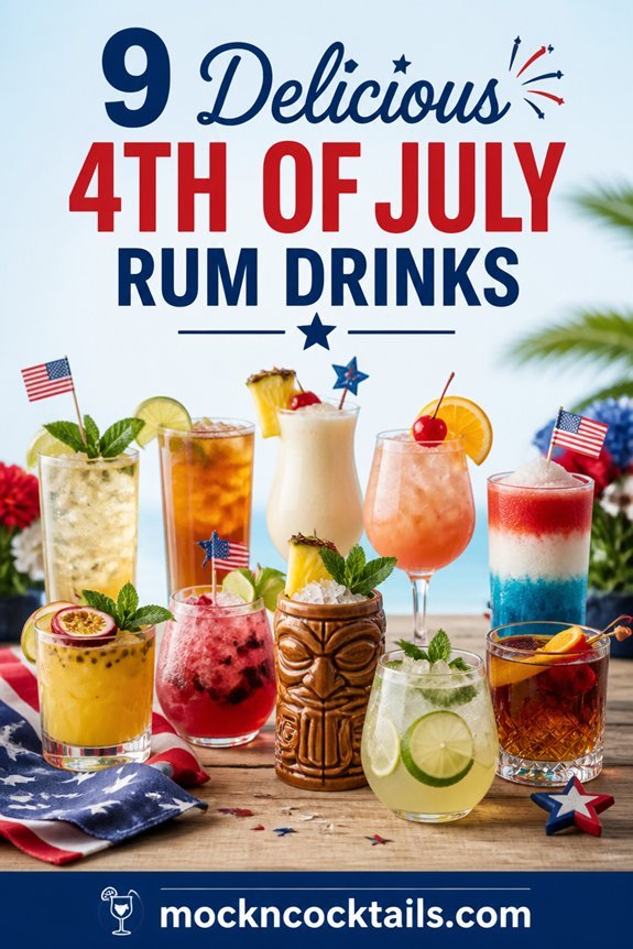 fourth of july rum drinks
