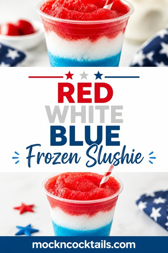 layered berry slushie dessert