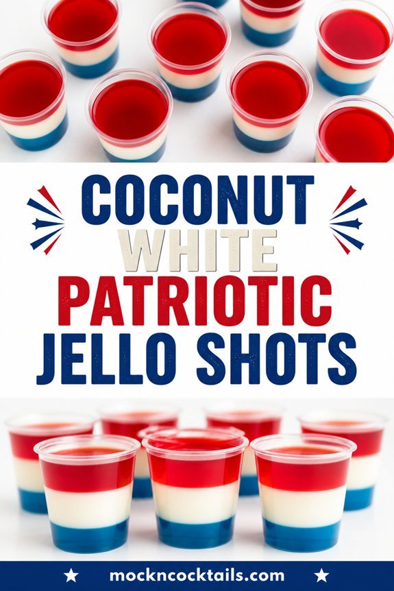 layered patriotic coconut jello