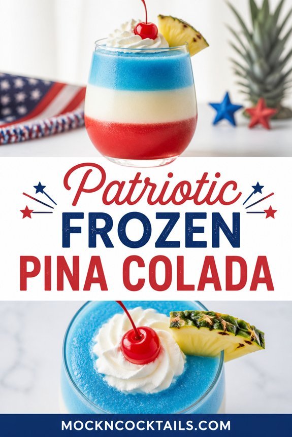 layered patriotic tropical cocktail