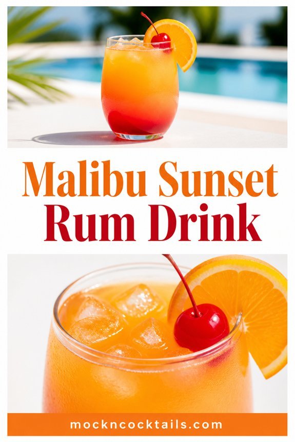 malibu sunset orange drink