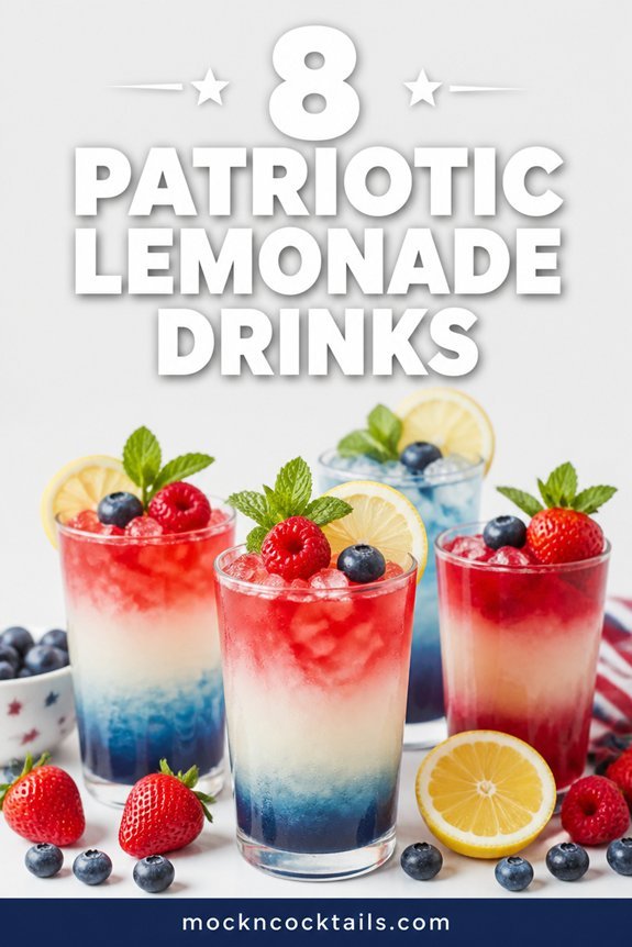 non alcoholic patriotic lemonade