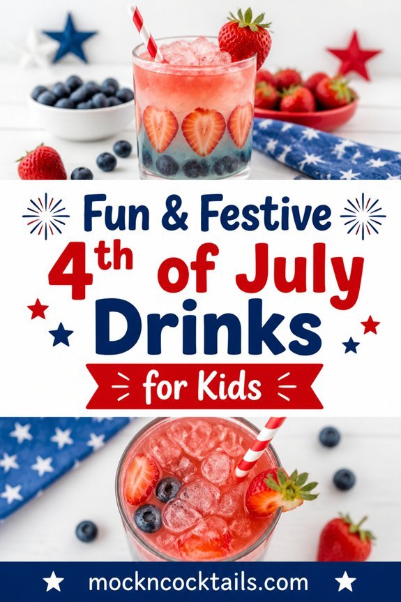 patriotic berry coconut drink