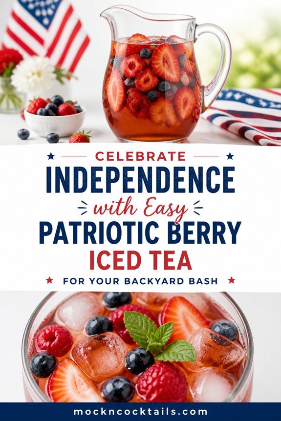 patriotic berry ice tea