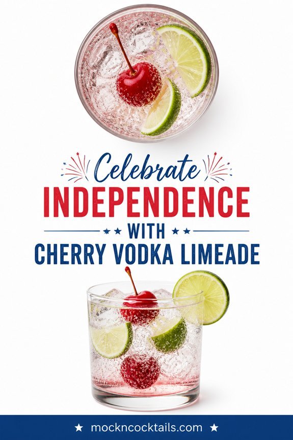 patriotic cherry lime sparkler