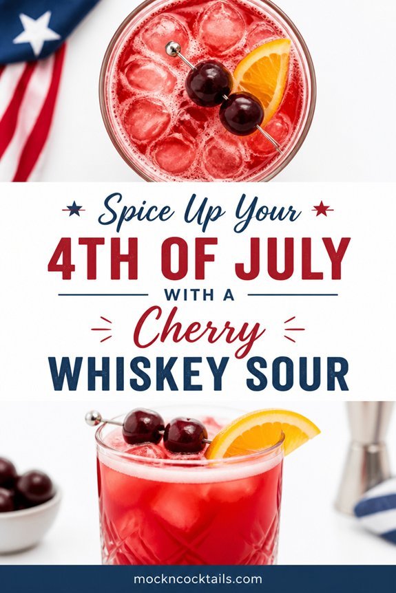 patriotic cherry whiskey sour