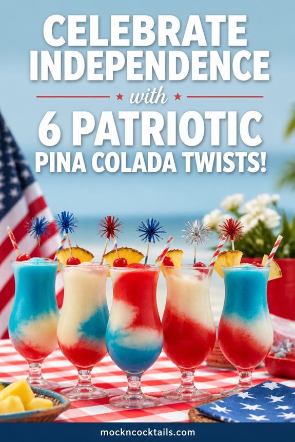 patriotic fourth of july cocktails