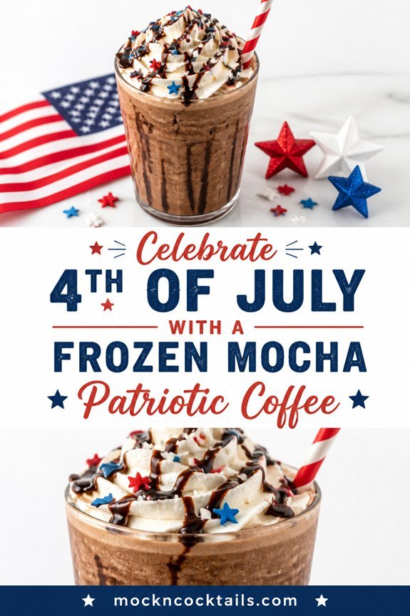 patriotic frozen mocha drink