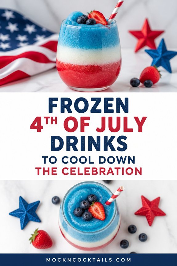 patriotic frozen prosecco float