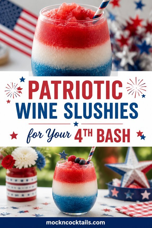 patriotic frozen wine slushie