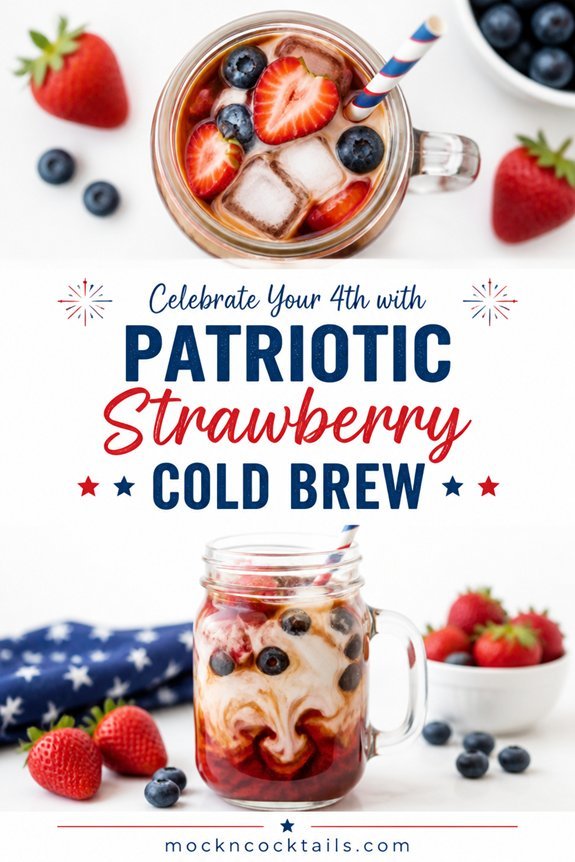 patriotic layered berry brew