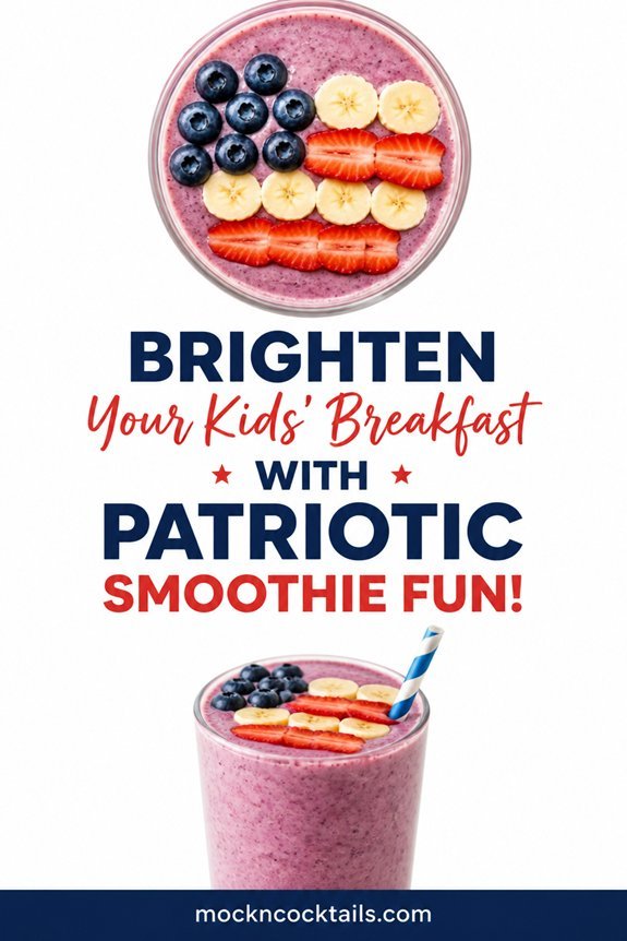 patriotic layered berry smoothie