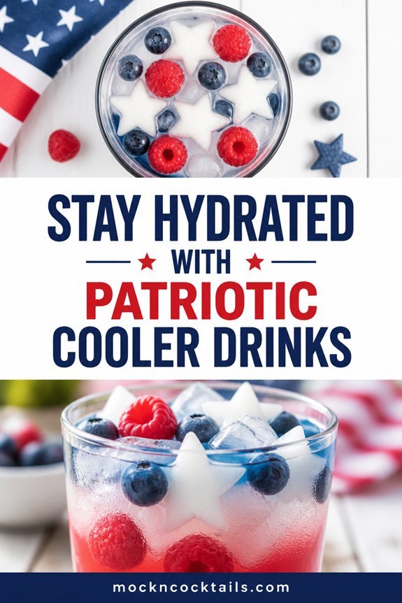 patriotic layered fruit drink