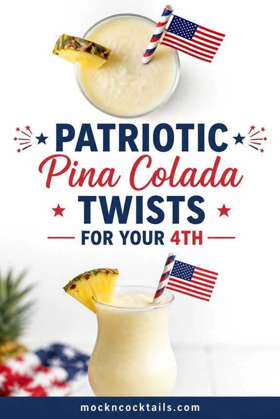 patriotic layered pina colada