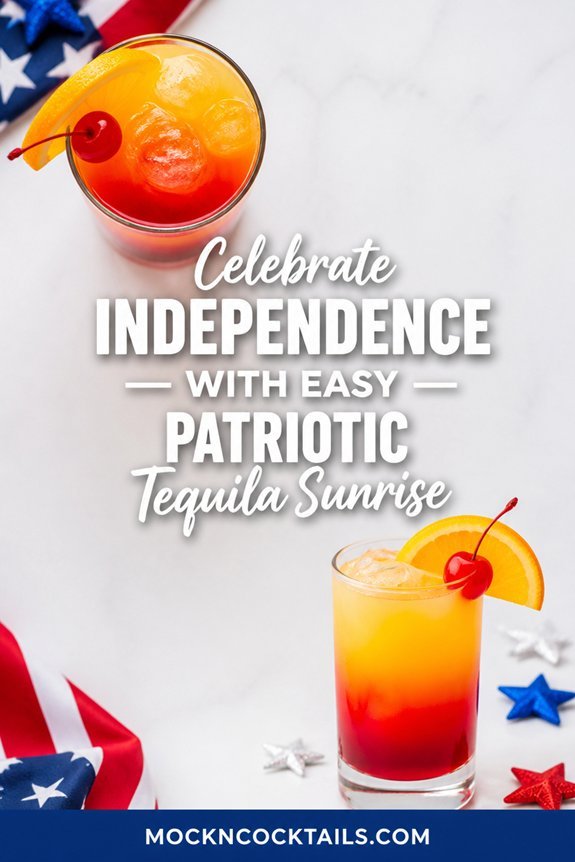 patriotic layered tequila sunrise