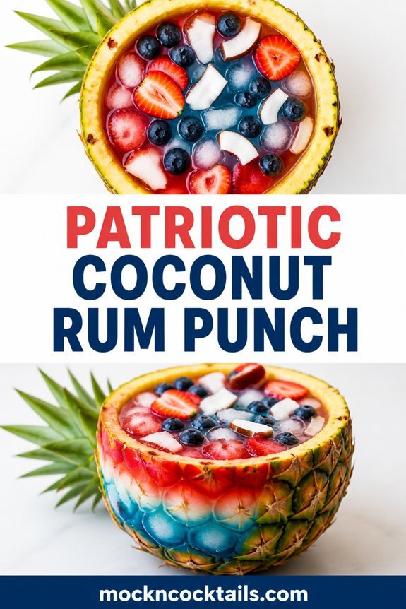 patriotic pineapple rum punch
