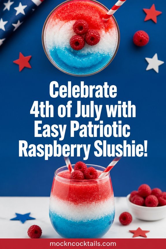 patriotic raspberry tequila slush