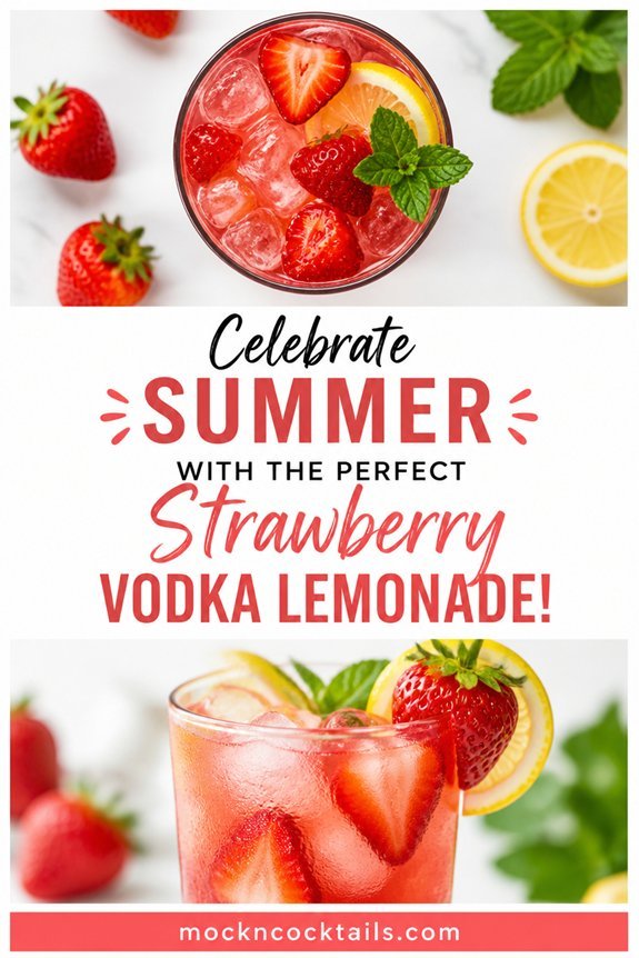 patriotic strawberry lemonade cocktail
