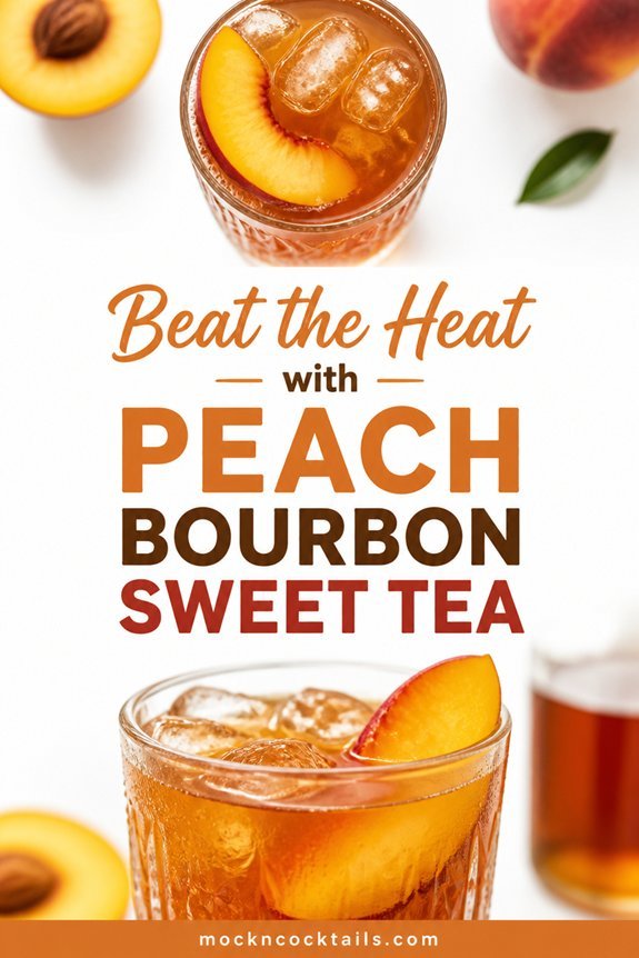 peach bourbon iced tea