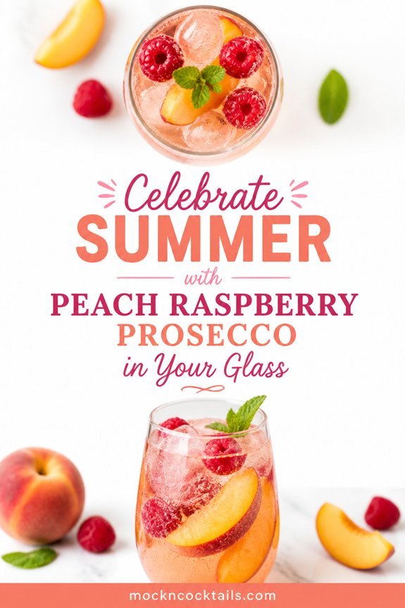peach raspberry spritz layering