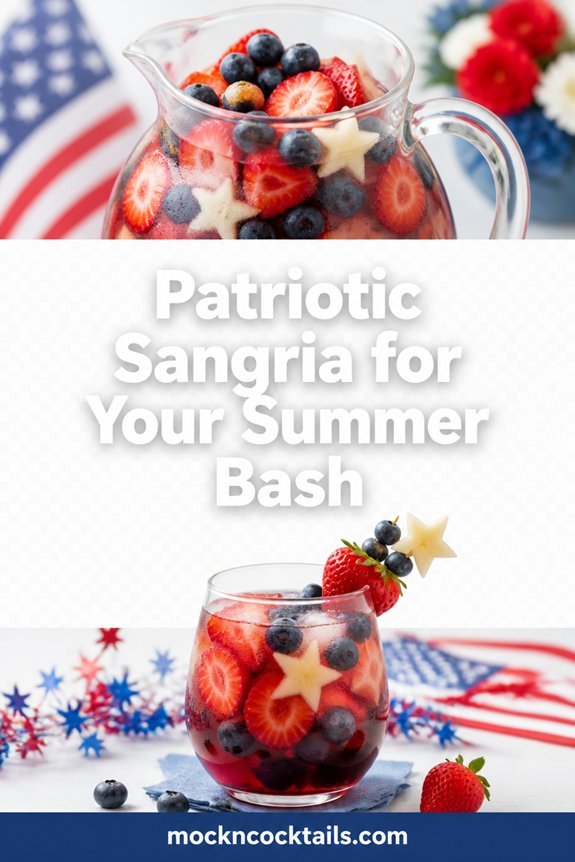 red white blue sangria