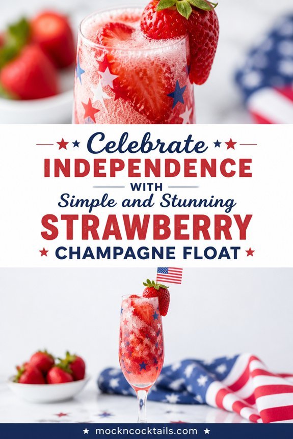 strawberry champagne float recipe