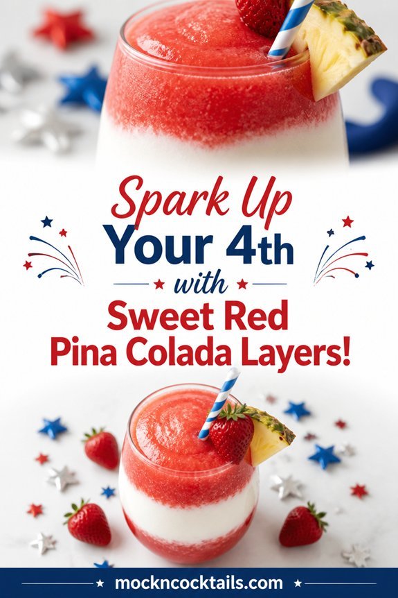 strawberry layered pina colada