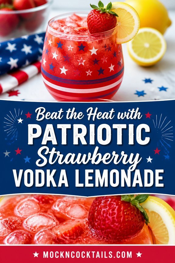 strawberry lemonade patriotic cocktail