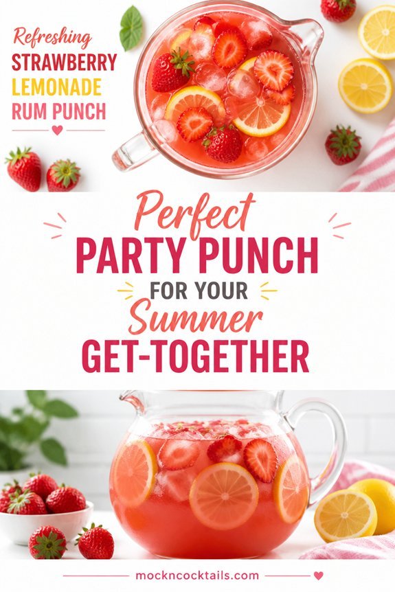 strawberry lemonade rum punch