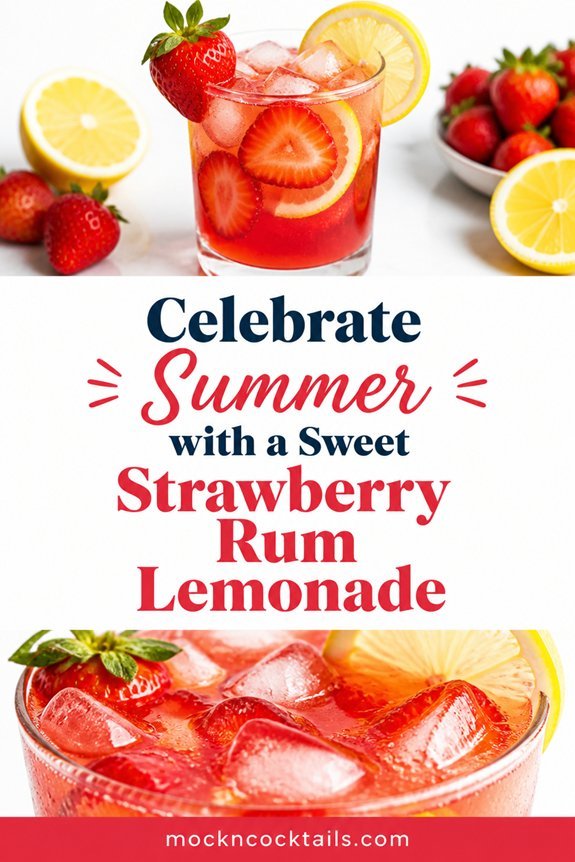 strawberry lemonade summer cocktail