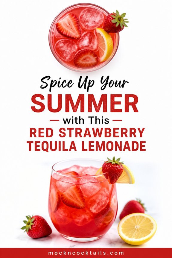 strawberry lemonade tequila splash