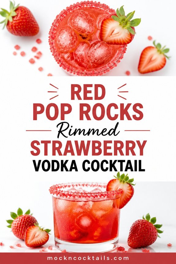 strawberry pop rocks cocktail