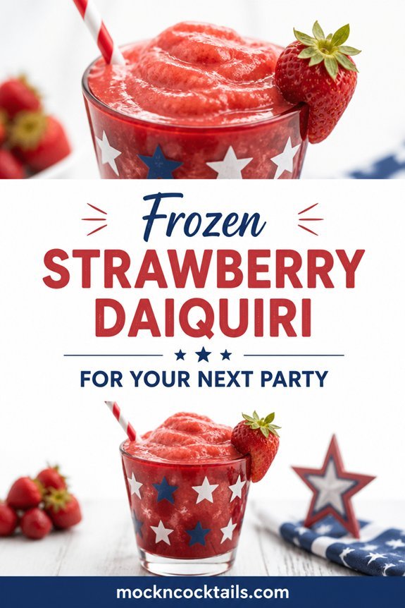 strawberry rum blended drink