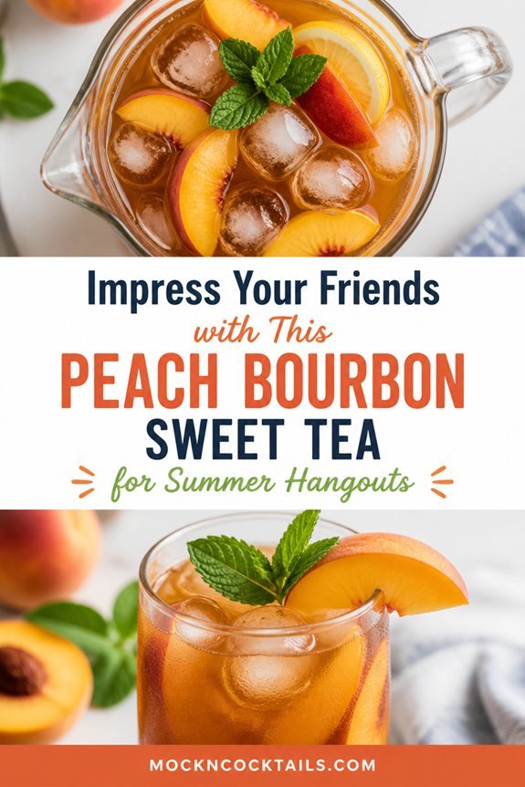 sweet tea bourbon peach cocktail