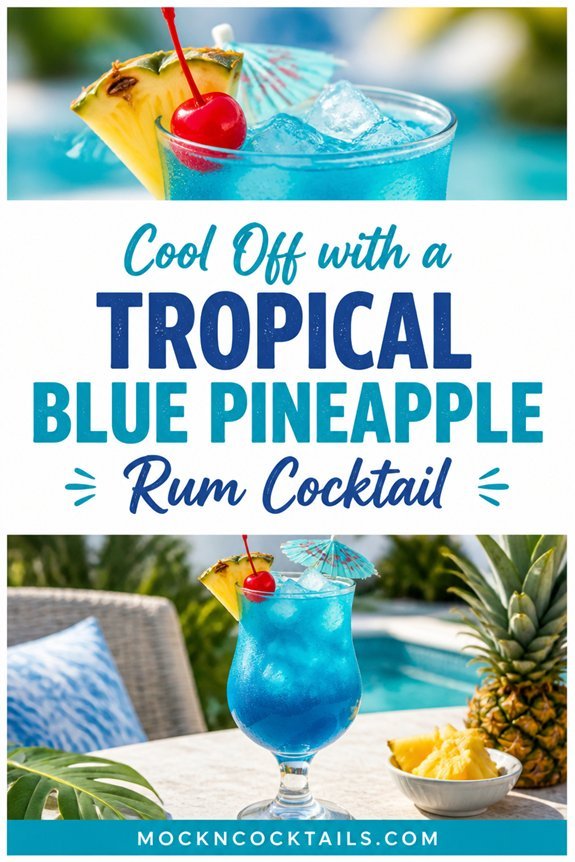 tropical layered pineapple cocktail