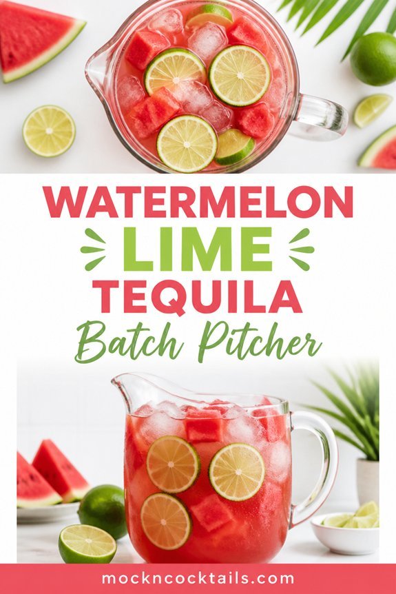 watermelon lime tequila pitcher