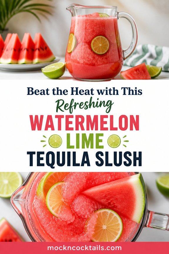 watermelon lime tequila slush