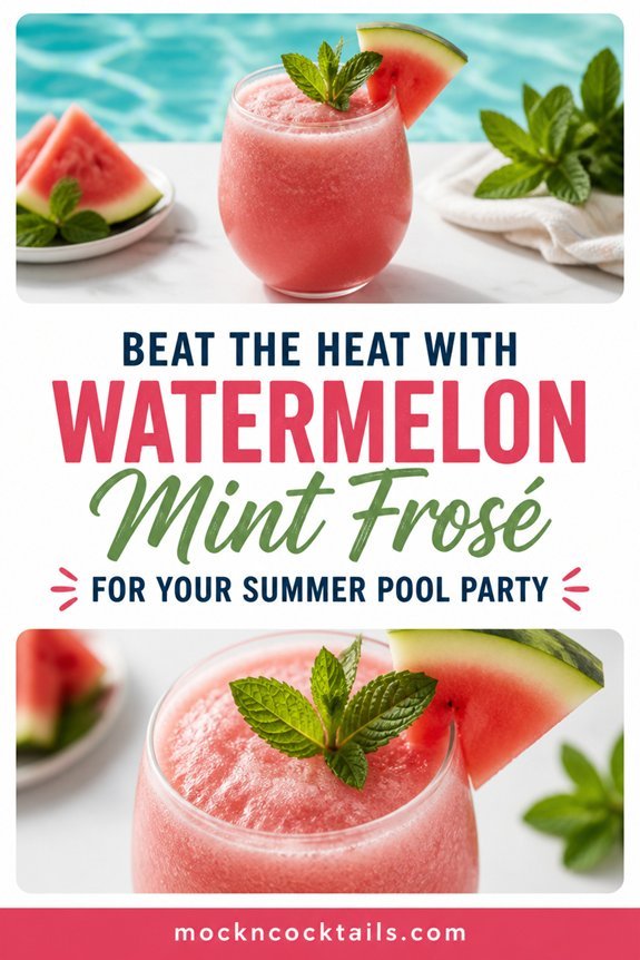 watermelon mint blended cocktail