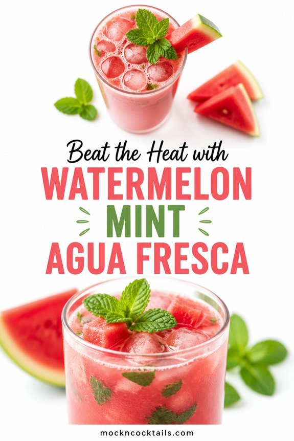 watermelon mint summer refreshment