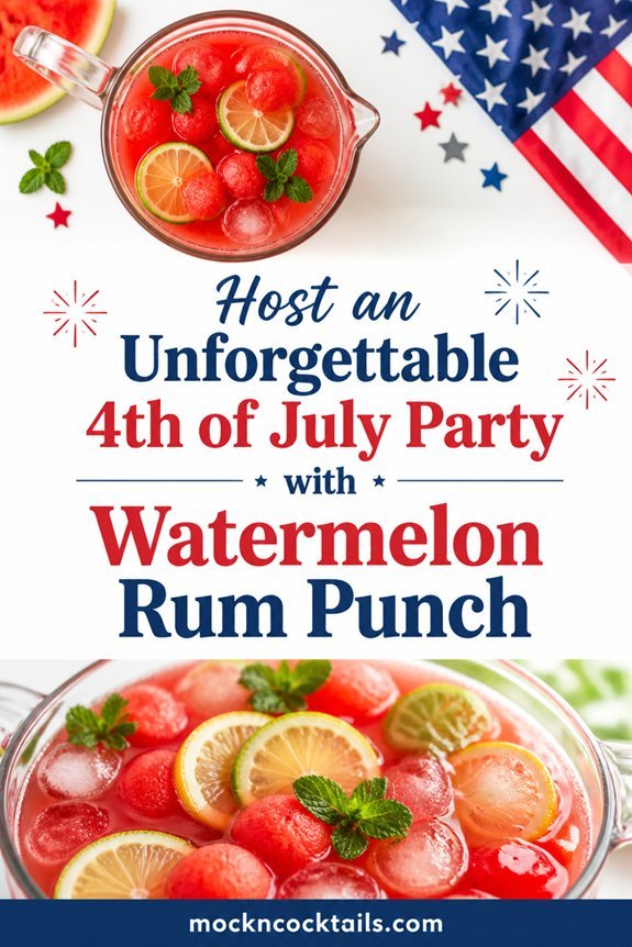 watermelon spiced rum punch